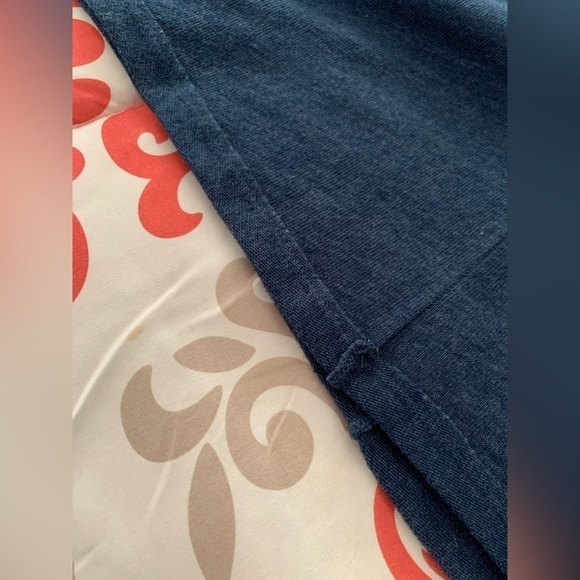 WE The Free Free People Psychedelic Tie-dye Turtleneck Top In Navy Size Medium - Picture 16 of 16